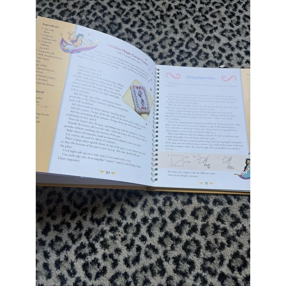 Vtg Disney Bakery Adrienne Berofsky (2000 1st, HC Spiral) Recipes‎ Magical Kids